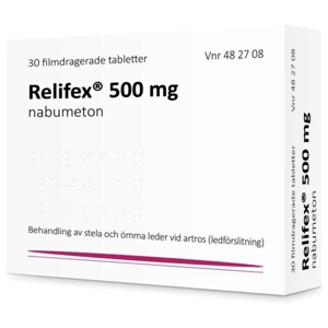 Relifex, filmdragerad tablett 500 mg Ebb Medical AB 30 st produkt bild