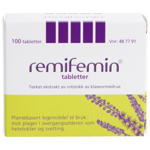 Remifemin 2,5 mg tabletter 100 stk produktbilde