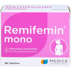 Remifemin mono bei Wechseljahresbeschwerden 90 St Tabletten Produktbild
