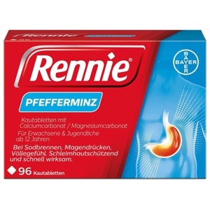 Rennie PFEFFERMINZ 96 St Kautabletten Produktbild