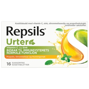 Repsils Urter Honning & Propolis 16 stk produktbilde