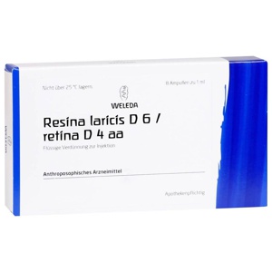 RESINA LARICIS D 6/Retina D 4 aa Ampullen Produktbild