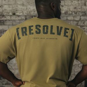 Resolve Oversized T-shirt Unisex Sand produkt bild