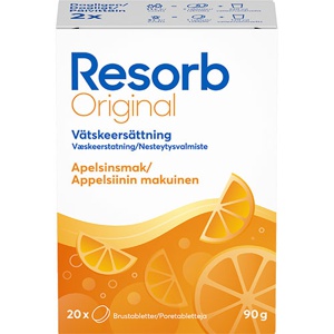 Resorb Original Appelsin - 2 x 10 brusetabl. produktbillede