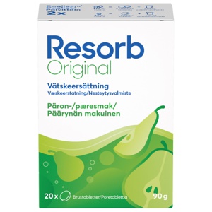 Resorb Original brusetabletter pære 2x10 stk produktbilde