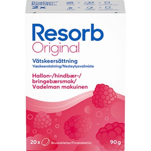 Resorb Original 20 brusetabletter Raspberry produktbillede