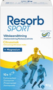 Resorb Sport Citrus - 10 poser produktbillede