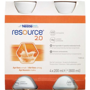 Resource 2.0 Abrikos 4 x 200 ml produktbillede