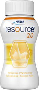 Resource 2,0 drickfärdigt, komplett kosttillägg vanilj, 4 x 200 milliliter produkt bild