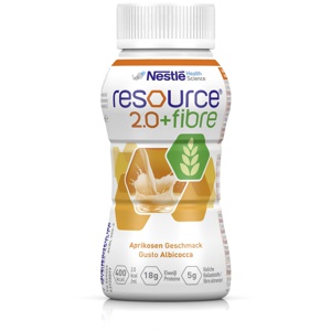 resource 2.0 + fibre Aprikose 4X200 ml Flüssigkeit Produktbild