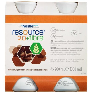 Resource 2.0 + Fibre Chokolade 4 x 200 ml produktbillede