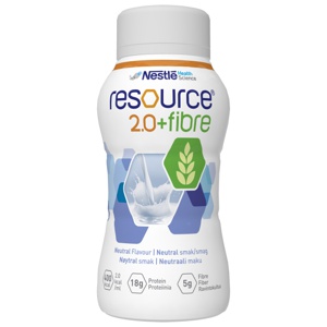 Resource 2,0 + Fibre næringsdrikk nøytral, 4x200 ml produktbilde