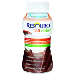 Resource 2,0 + Fibre næringsdrikk sjokolade, 4x200 ml produktbilde