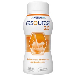 Resource 2.0 næringsdrikk aprikos 4x200 ml produktbilde