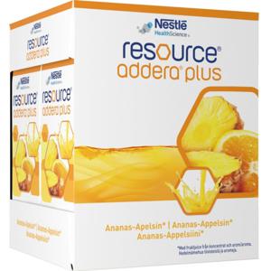 Resource Addera Plus, ananas-apelsin, drickfärdigt kosttillägg, 4 x 200 milliliter produkt bild