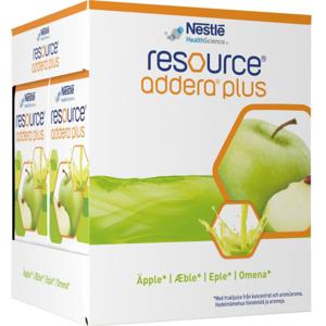 Resource Addera Plus, äpple, drickfärdigt kosttillägg, 4 x 200 milliliter produkt bild
