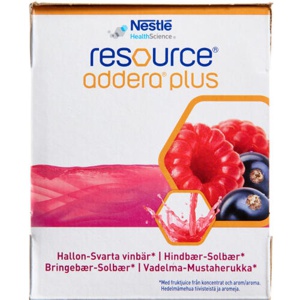 Resource Addera Plus Hindbær-Solbær 4 x 200 ml produktbillede