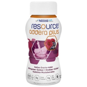 Resource Addera Plus næringsdrikk Bringebær & Solbær 200 ml produktbilde