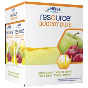 Resource Addera Plus Næringsdrikk Drue & Eple 4X200 ml produktbilde