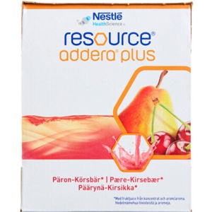 Resource Addera Plus Pære-Kirsebær 4 x 200 ml produktbillede