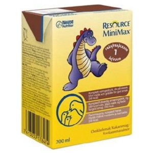Resource Minimax næringsdrikk til barn sjokolade 2x200 ml produktbilde