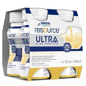 Resource Ultra, icke komplett kosttillägg, vanilj, 4 x 125 milliliter produkt bild