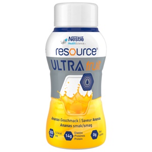 Resource Ultra Fruit, klar næringstilskudd med ekstra protein, Ananas, 4x200 ml produktbilde