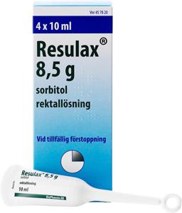 Resulax, rektallösning 8,5 g 4 st produkt bild