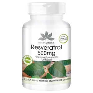 RESVERATROL 500 mg Kapseln Produktbild