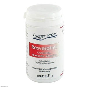 Resveratrol Curcumin Kapseln, 60 St Kapseln Produktbild