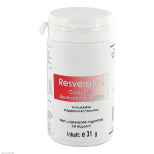 Resveratrol Kapseln, 60 St Kapseln Produktbild