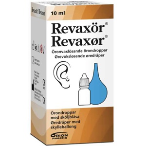 Revaxør Øredråper med skylleballong, 10 ml produktbilde
