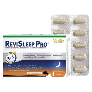 Revisleep Pro Schlafunterstützung mit Melatonin Kapseln, 30 St Kapseln Produktbild