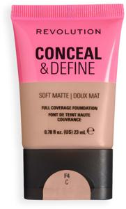 Revolution Beauty London Conceal and Define Soft Matte Tube Foundation F4C produkt bild