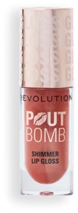 Revolution Beauty London Pout Bomb Shimmer Gloss Nude Glow produktbilde