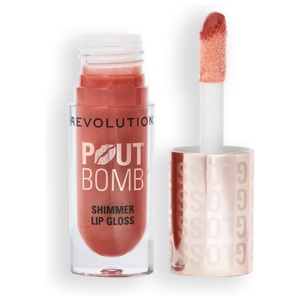 Revolution Beauty London Pout Bomb Shimmer Gloss Nude Glow 4,5 ml produkt bild