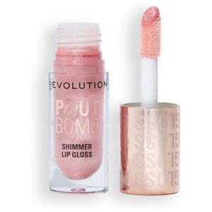 Revolution Beauty London Pout Bomb Shimmer Gloss Shine Pink 4,5 ml produkt bild
