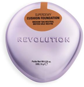 Revolution Beauty London Superdewy Cushion Foundation Medium Tan Neutral produkt bild
