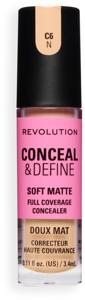 Revolution Conceal and Define Full Coverage Concealer C6N 3,4 ml produkt bild