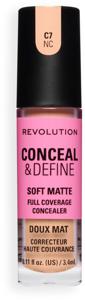 Revolution Conceal and Define Full Coverage Concealer C7NC 3,4 ml produkt bild