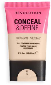 Revolution Conceal and Define Soft Matte Tube Foundation F1N 23 ml produkt bild