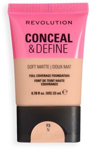 Revolution Conceal and Define Soft Matte Tube Foundation F3N 23 ml produkt bild