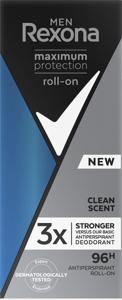 Rexona Men Maximum Protection Roll-on Clean Scent 50 ml produkt bild