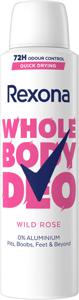 Rexona Whole Body Deo Wild Rose Spray 150ml produkt bild