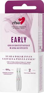 RFSU Early Tidigt Graviditestest 2p st produkt bild