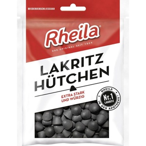 RHEILA Lakritz Hütchen Gummidrops mit Zucker Produktbild