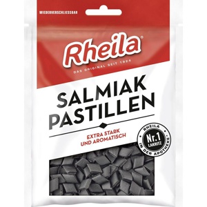 RHEILA Salmiak Pastillen zuckerhaltig Produktbild