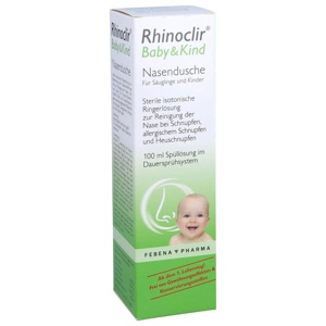 RHINOCLIR Baby & Kind Nasendusche Lösung Produktbild