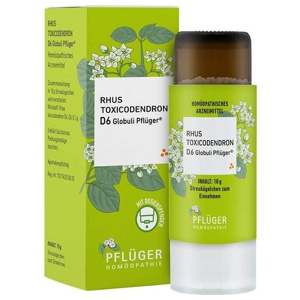 Rhus Toxicodendronicodendron D 6 Globuli Pflüger Globulisp., 10 g Globuli Produktbild