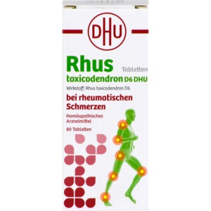 RHUS TOXICODENDRON D 6 Tabl.bei rheumat.Schmerzen Produktbild